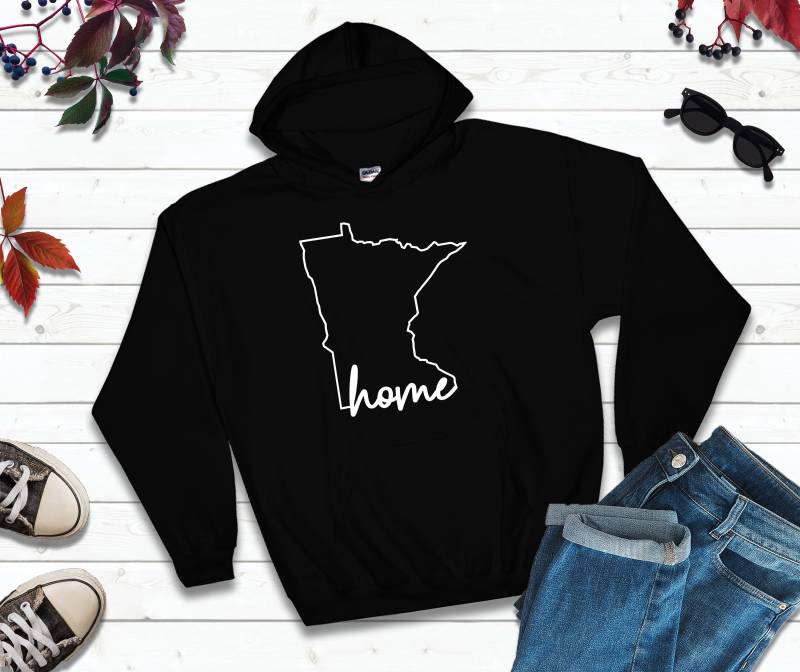 Minnesota Kapuzen-/Crew-Sweatshirt | Home State Kapuzenpullover Unisex-Rundhalsausschnitt Jugend-Hoodie Erwachsene in Übergröße von AtlasTees