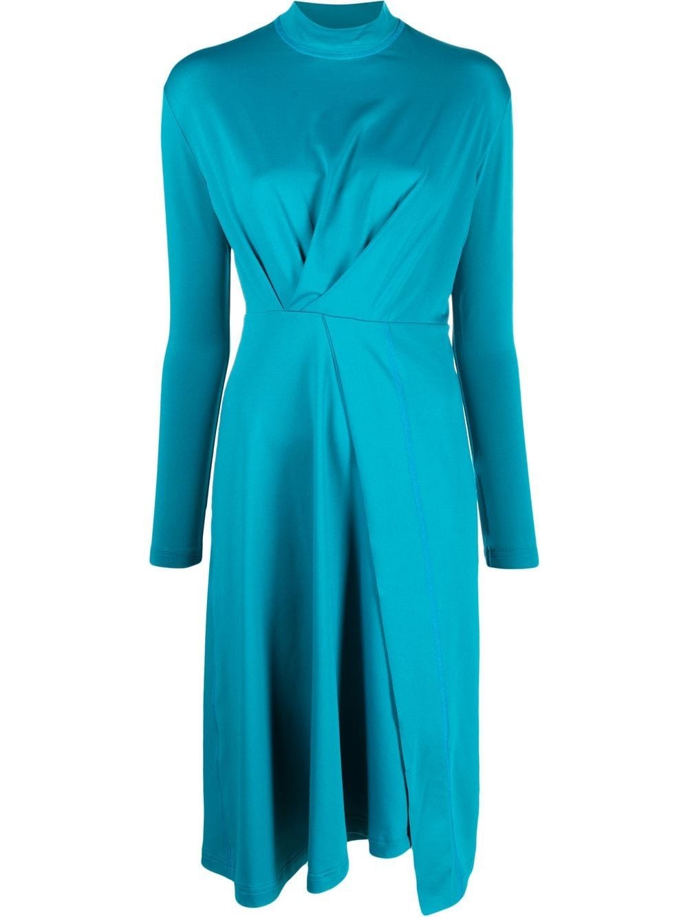 Atlein Midikleid mit Raffung - Blau von Atlein