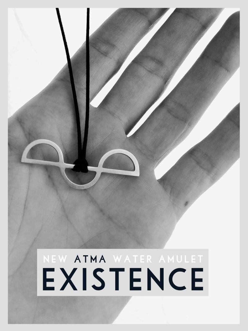 Atma Existence Unisex Silberanhänger/Kettenanhänger Wasser von AtmaIsSpace