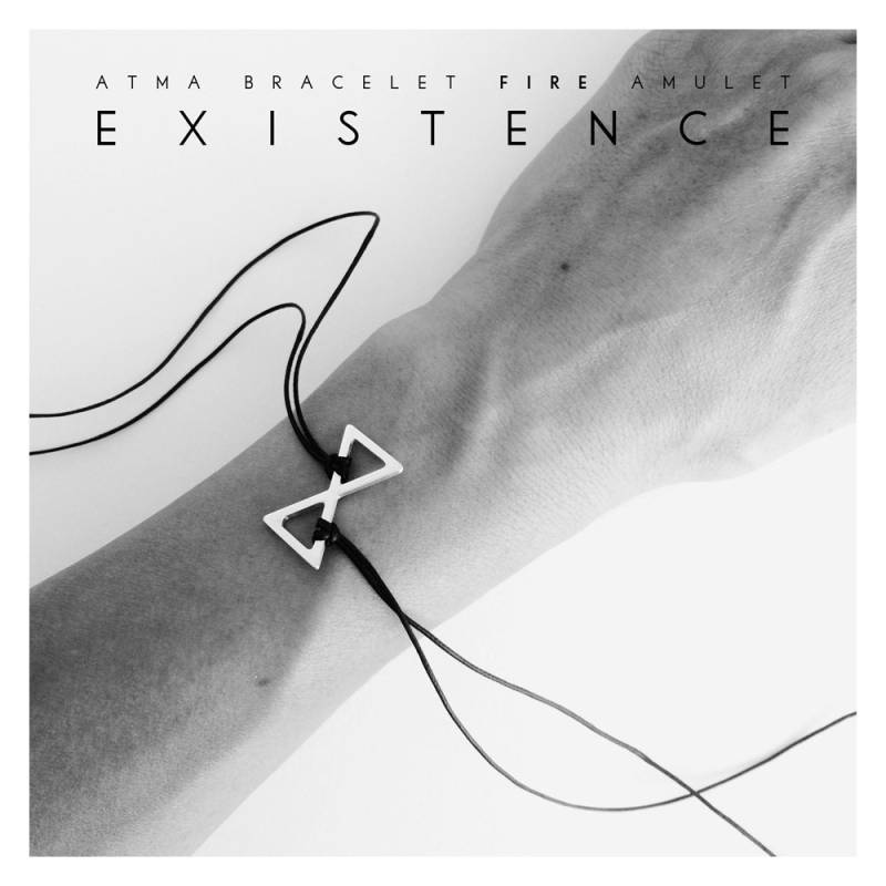 Atma Existenz. Unisex Silber Armband Amulett. Feuer von AtmaIsSpace
