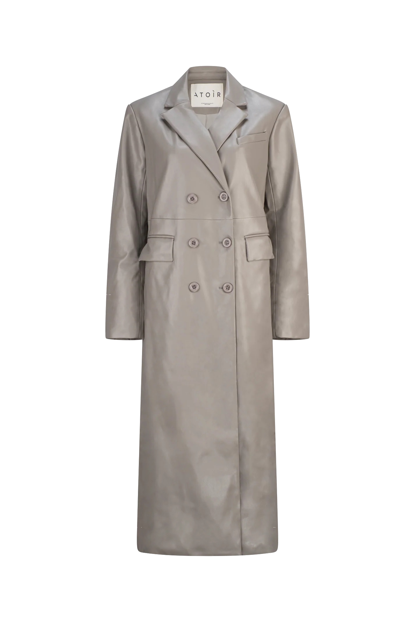 Atoir | Astrid Long Line Coat | Women's Ash Grey Coats von Atoir
