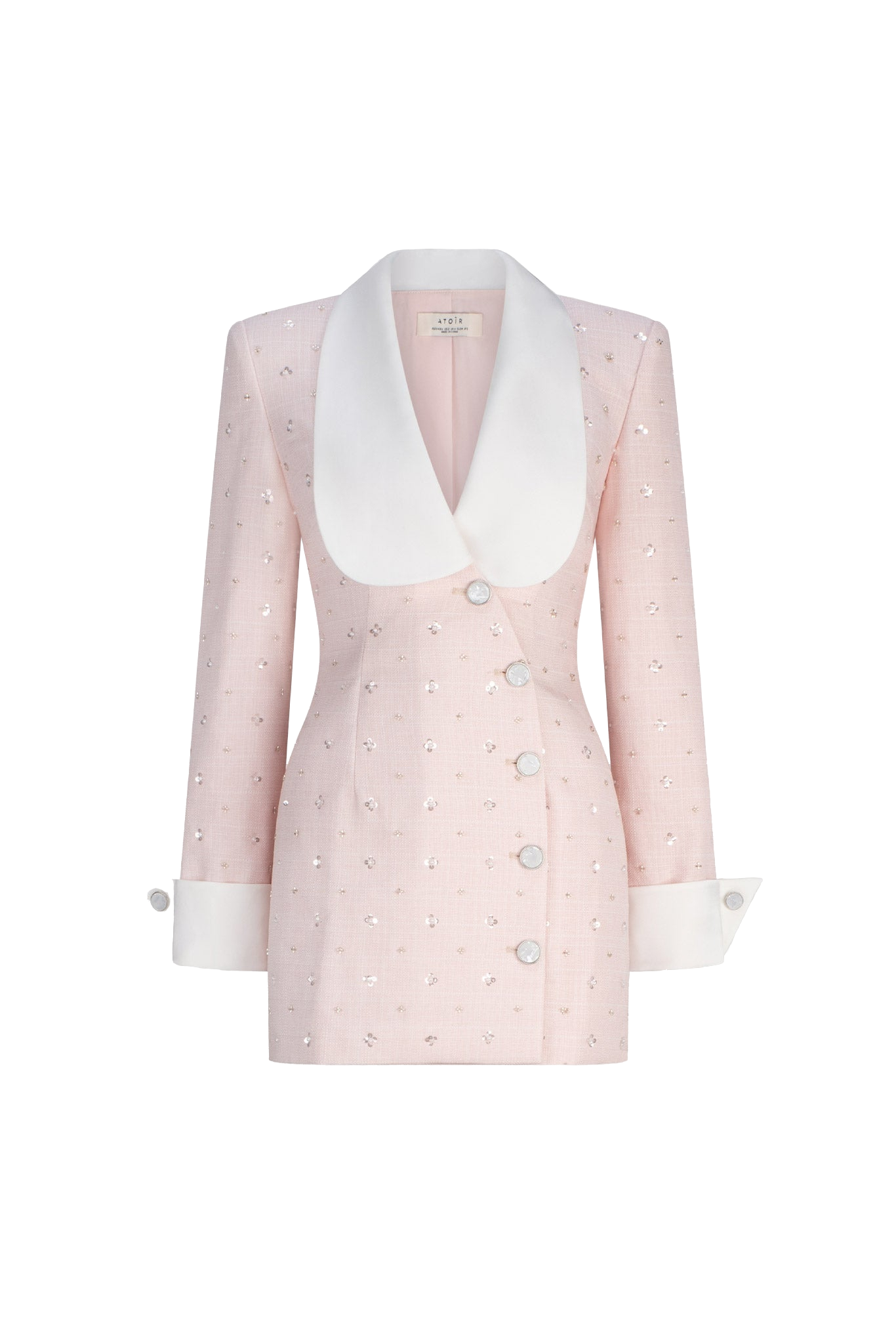 Atoir | Magda Blazer Dress | Women's Pale Pink Mini dresses von Atoir