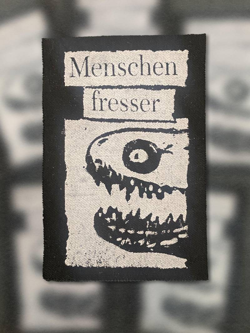 Menschenfresser Patch | Gedruckter Aufnäher Für Jacken, Taschen, Jeans Punk, Gothic von Atomen