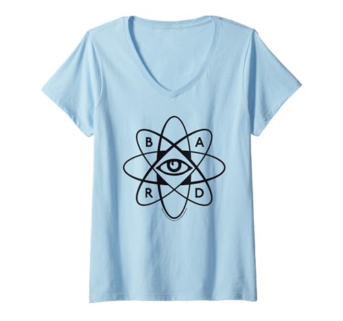 Damen Atomfall B.A.R.D. Atomic Eye Logo T-Shirt mit V-Ausschnitt von Atomfall