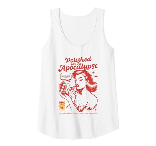 Damen Poliert für das Apokalypse-Retro-Design Tank Top von Atomic Sass Apparel