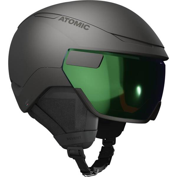 ATOMIC Herren Helm REVENT GT AMID VISOR HD Black von Atomic