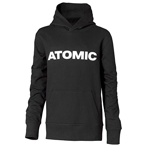 ATOMIC RS KIDS HOODIE - Schwarz - Größe L - Pullover für Kinder & Jugendliche - Kapuzenpullover aus Baumwolle - Hoodies mit ATOMIC Print - Stylisches & bequemes Sweatshirt von ATOMIC