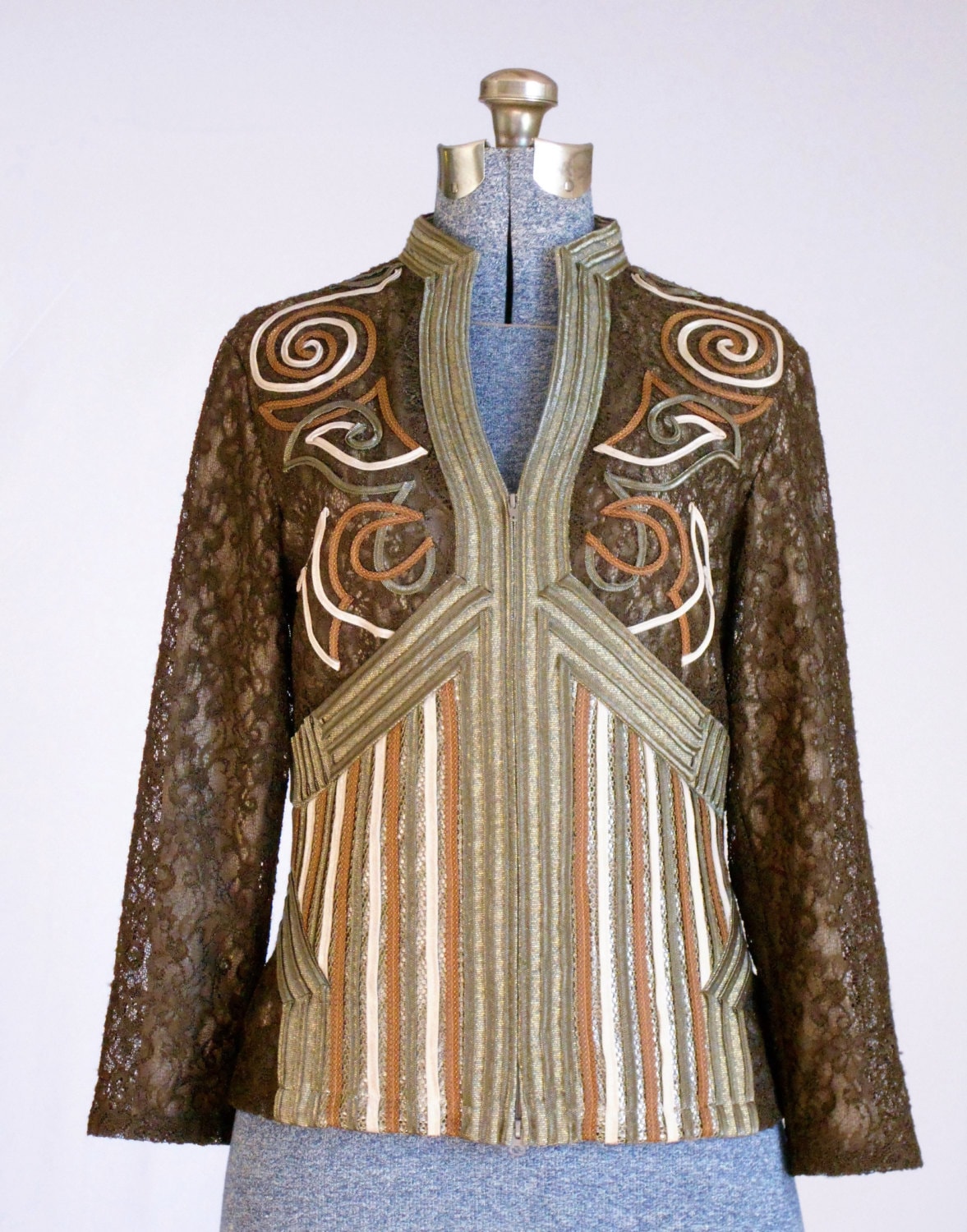 Vintage Jacke 90Er Jahre Designer Obstineé Von Ika Butoni Retro Wearable Art Mantel Size 6 Clothing Vintage Jacke 90Er Jahre Designer Obstineé Von Ika Butoni Retro Wearable Art Mantel Size 6 Clothing von AtomicKittenRetro