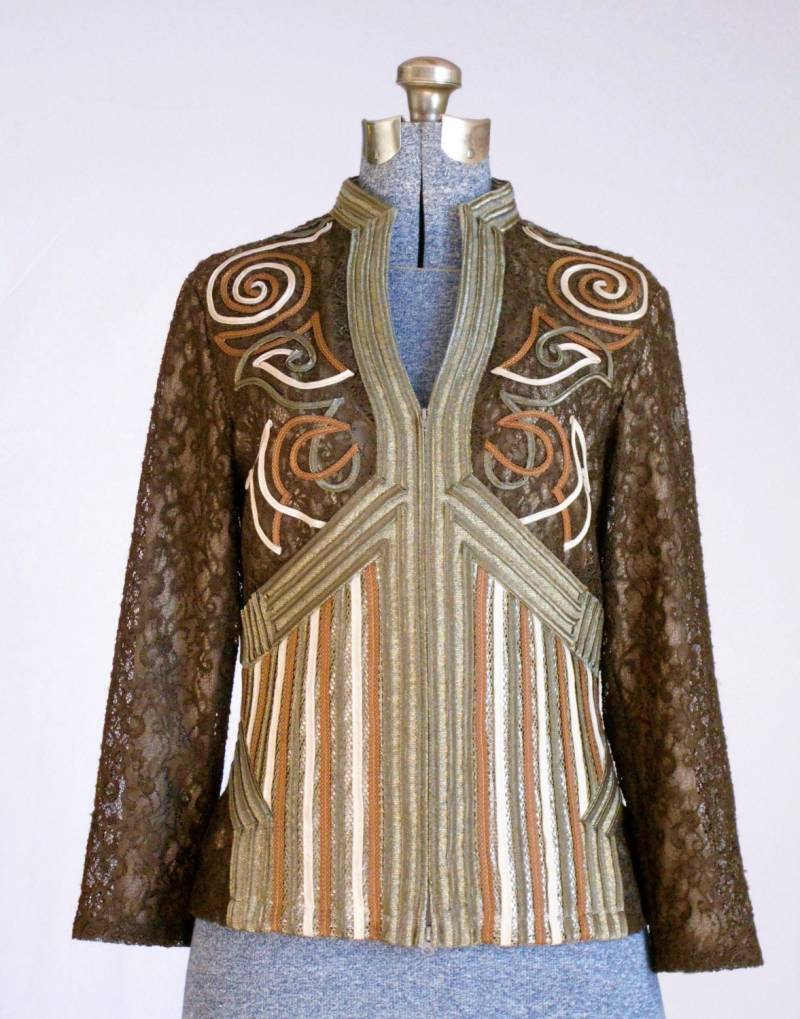 Vintage Jacke 90Er Jahre Designer Obstineé Von Ika Butoni Retro Wearable Art Mantel Size 6 Clothing Vintage Jacke 90Er Jahre Designer Obstineé Von Ika Butoni Retro Wearable Art Mantel Size 6 Clothing von AtomicKittenRetro