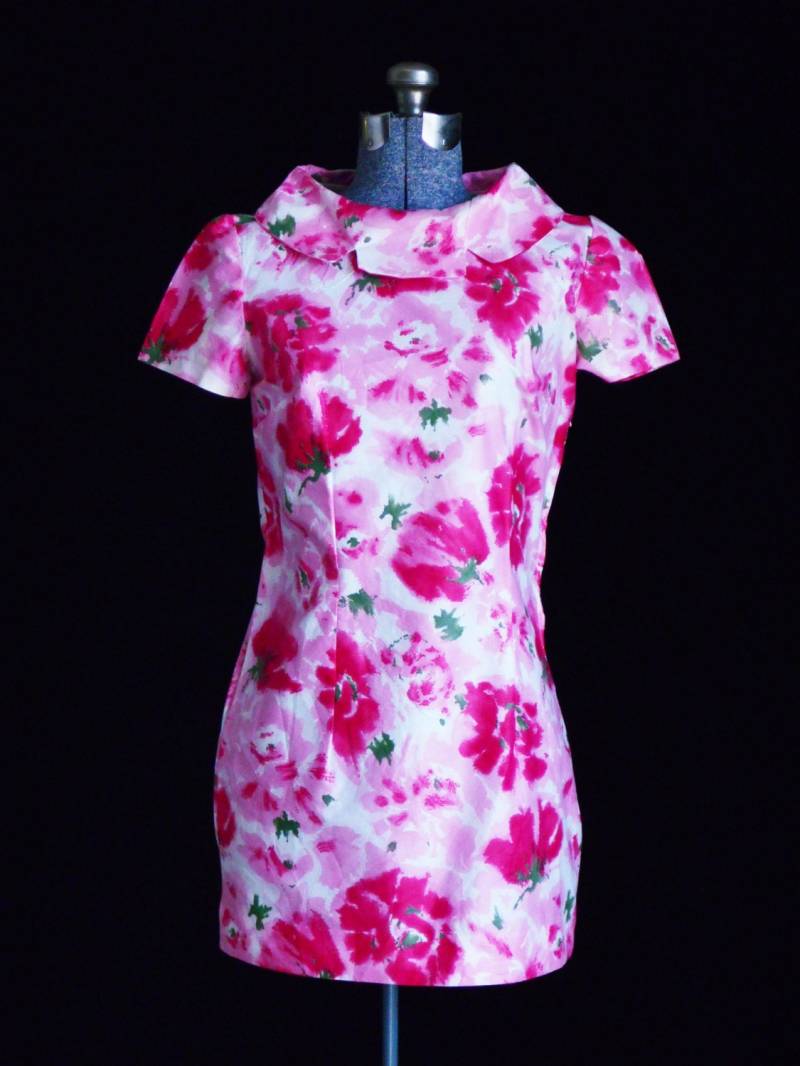 Vintage Kleid 1960Er Jahre Minikleid Retro Kleider Blumen 60Er Baumwollkleider Grafik Design Aquarell Kleidung Vintage Kleid 1960Er Jahre Minikleid Retro Kleider Blumen 60Er Baumwollkleider Grafik Design Aquarell Kleidung von AtomicKittenRetro