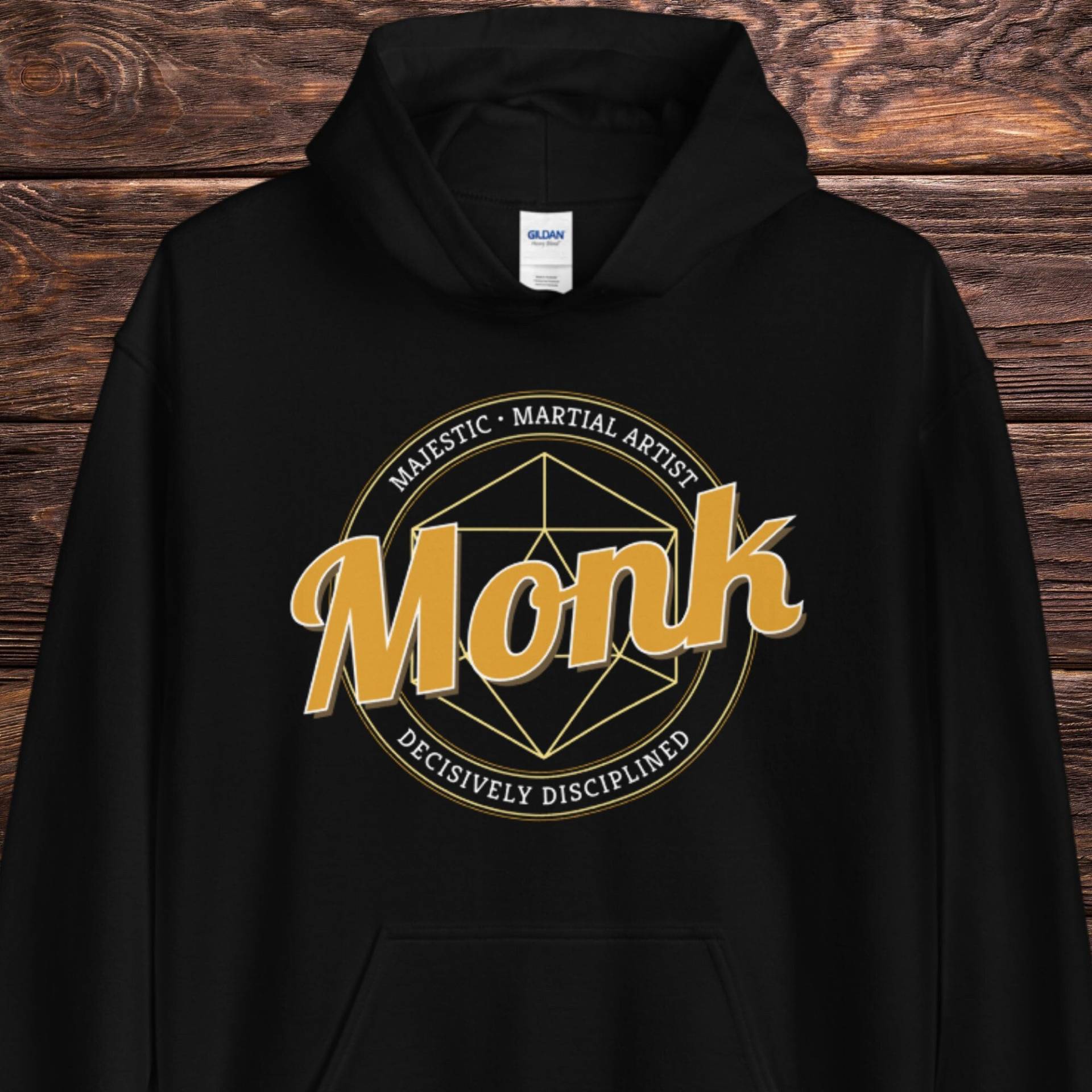 D & Mönch Hoodie, Dungeons & Dragons Kapuzen Sweatshirt Für Männer Oder Frauen, Dnd Geschenk Spieler, Bequemer Und Charakter Pullover von AtomzFamilyGaming