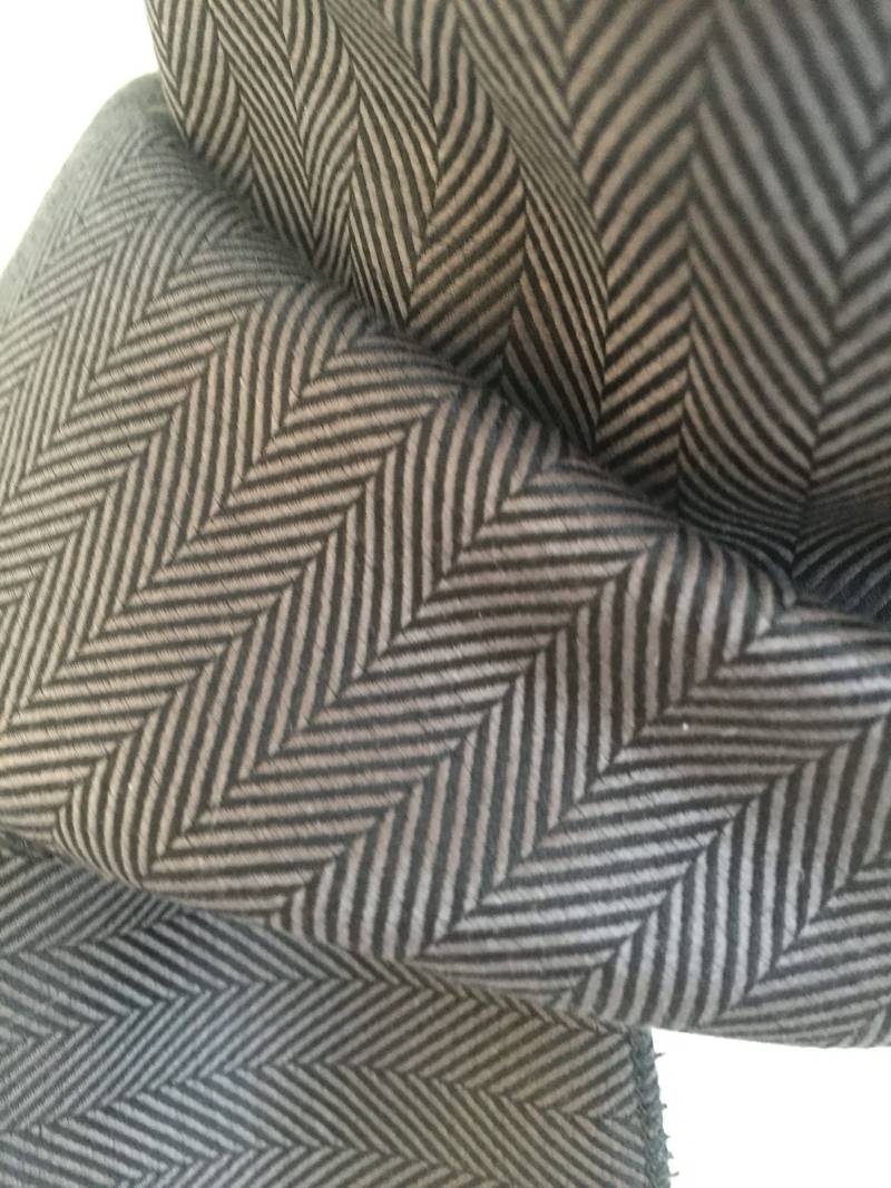 Gentleman Es Grey Herringbone Rayon Schal. Gestreifte Polyester-Schals Für Männer. Rechteckiger Trachtentücher. Geschenke von Atooda