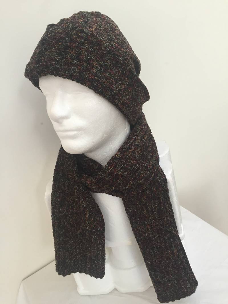 Gentlemen's Chenille Slouchy Beanie Herbst Und Winter Mütze Schal. Rustikale Rote Männer Strickmütze Weihnachtsgeschenke Für Ihn von Atooda