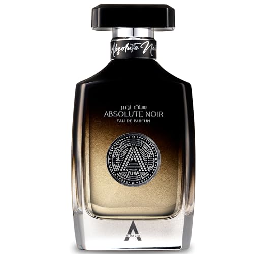 Atralia Absolute Noir Eau de Parfum für Herren, 100 ml, luxuriöse und langlebige Düfte mit Noten von Bergamotte, Zitrone, Grapefruit und rosa Pfeffer – die beste Alternative zu Absolu Aventu von Atralia