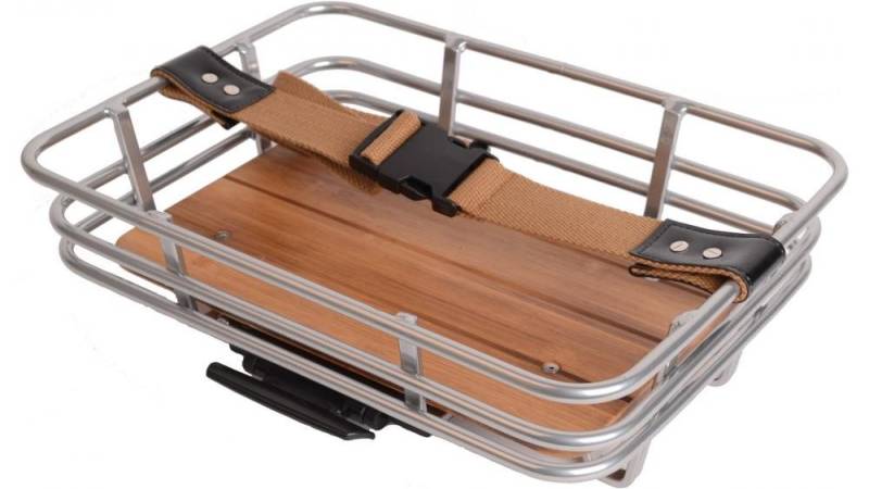 AtranVelo Fahrradkorb Atran Velo Fahrradkorb Epic Retro mit AVS Adapter Chrome 26,5x36,5x7cm von AtranVelo