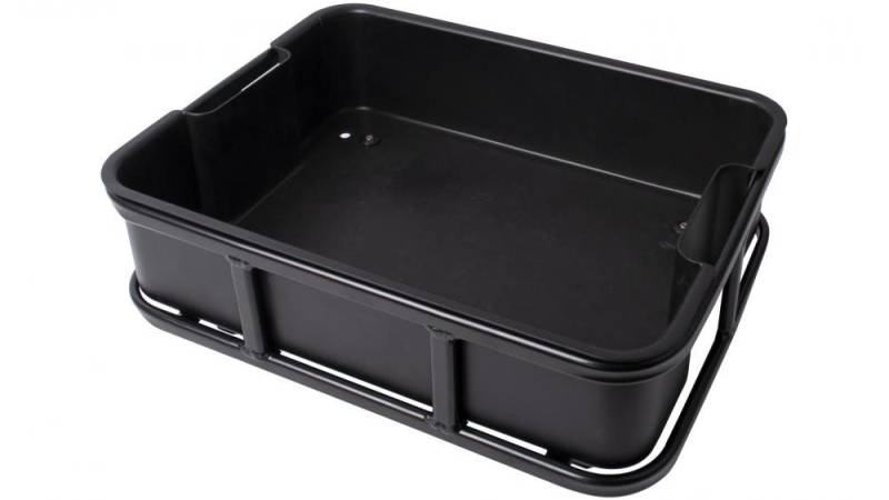 AtranVelo Fahrradkorb AtranVelo Fahrradkorb Bakery Crate mit AVS Adapter schwarz 35x45x13 cm von AtranVelo