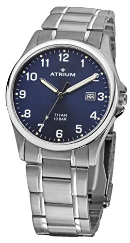 ATRIUM Herrenuhr Titan 10 bar robust mit Datum A23-35 von Atrium