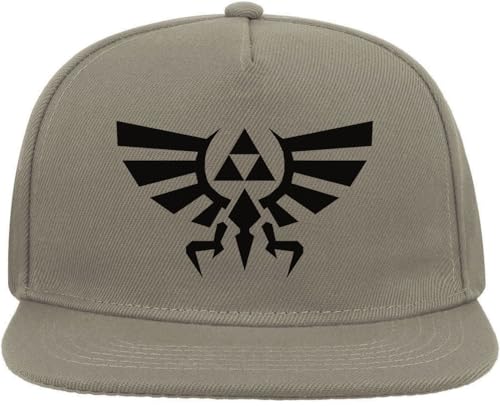 Atspauda Weird Symbol Bird Snapback Flat Visor Cotton Blend Cap Gray, grau, Einheitsgröße von Atspauda