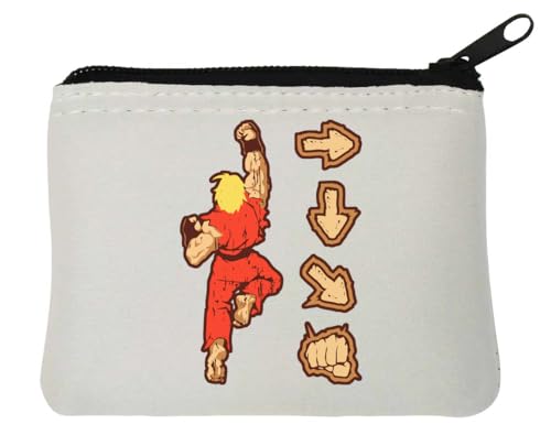 Fighter Arrows Neopren-Münzgeldbörse, 10 x 11 cm, Weiß, weiß, Einheitsgröße von Atspauda