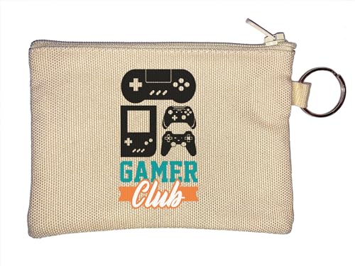 Gamer Club Schlüsselanhänger Münzbörse Beige, beige, Einheitsgröße von Atspauda