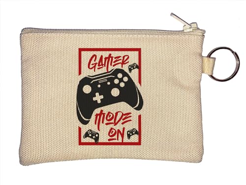 Gamer Mode On Schlüsselanhänger Münzbörse Beige, beige, Einheitsgröße von Atspauda