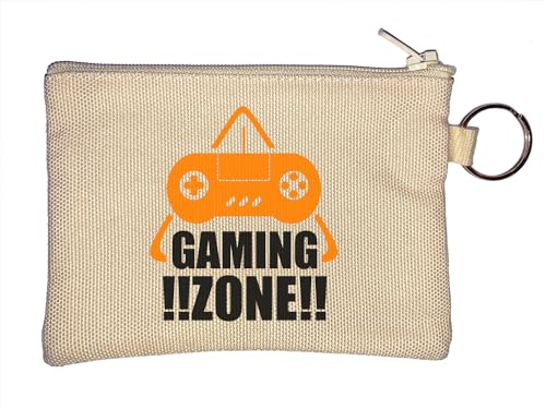 Gaming Zone Schlüsselanhänger Münzbörse Beige, beige, Einheitsgröße von Atspauda