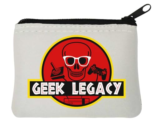 Geek Legacy Neopren-Münzgeldbörse, 10 x 11 cm, Weiß, weiß, Einheitsgröße von Atspauda