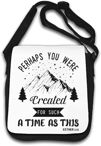 Perhaps You were Created for Such A Time As This Esther 4 14 Shoulder Bag White, weiß, Einheitsgröße von Atspauda