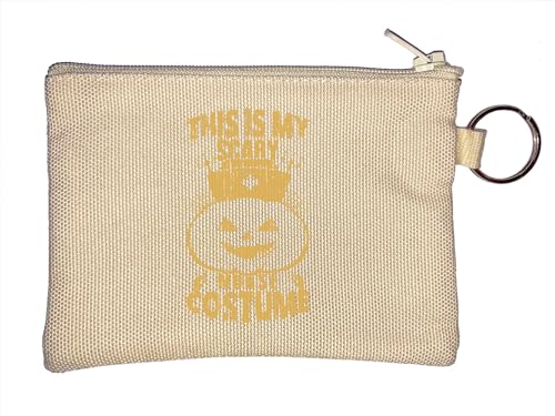 This is My Scary Nurse Costume Cute Pumpkin Graphic Key Chain Coin Purse Beige, beige, Einheitsgröße von Atspauda