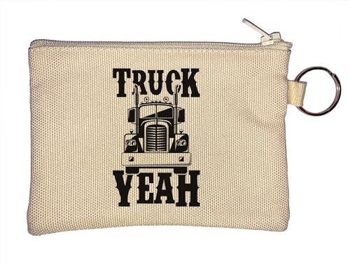 Truck Yeah American Truck Graphic Schlüsselanhänger Münzbörse Beige, beige, Einheitsgröße von Atspauda