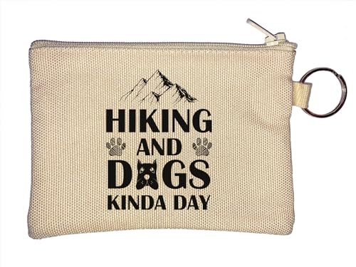 Wandern und Hunde Kinda Day Schlüsselanhänger Münzbörse Beige, beige, Einheitsgröße von Atspauda