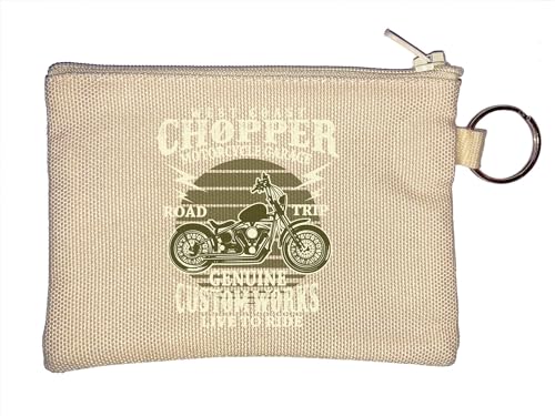 West Coast Chopper Live to Ride Schlüsselanhänger Münzbörse Beige, beige, Einheitsgröße von Atspauda