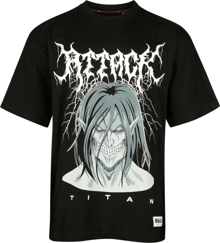 Attack On Titan - Anime Trikot - Eren Jaeger - S bis XXL - für Männer - Größe XXL - schwarz - Lizenzierter Fanartikel Attack On Titan - Anime Trikot - Eren Jaeger - S bis XXL - für Männer - Größe XXL - schwarz - Lizenzierter Fanartikel von Attack On Titan