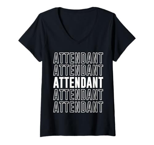 Damen Teilnehmer T-Shirt mit V-Ausschnitt von Attendant Apparel
