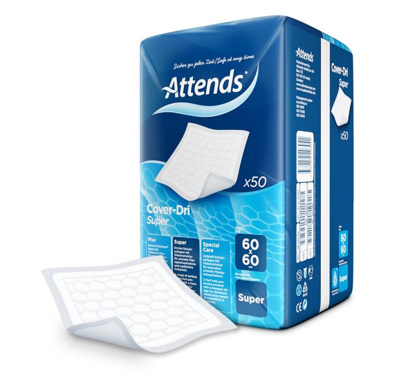 Inkontinenzauflage Attends Cover-Dri Super 60 x 60 cm Attends GmbH von Attends GmbH