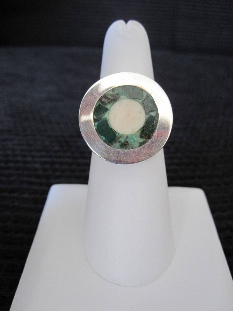 Türkis Und Sterling Silber Ring - Taxco von AtticWonders