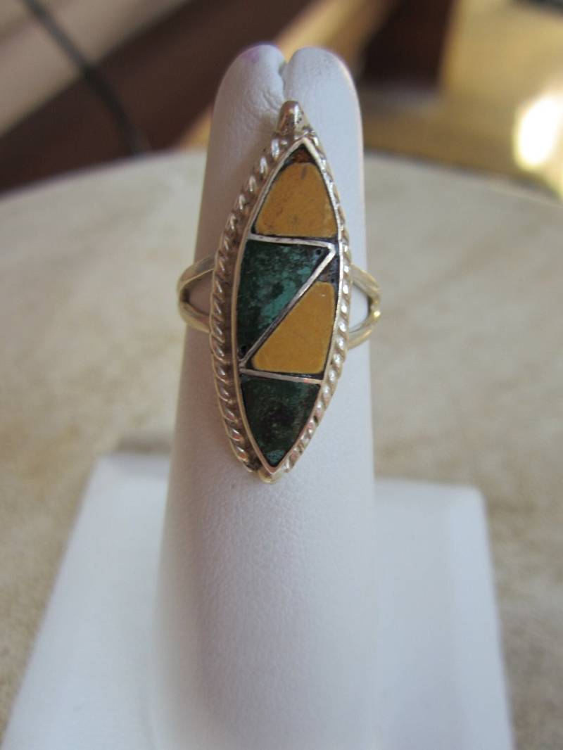 Vintage Taxco Eingelegter Ring von AtticWonders