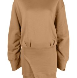 Attico Beiges Elfenbein-minikleid - 100% Baumwolle von Attico