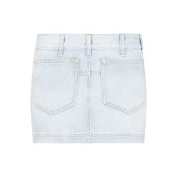 Attico Blauer Baumwoll-denim-minirock Für Damen von Attico