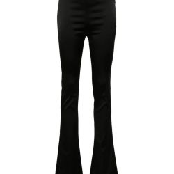 Attico Damen Schicke Lange Schwarze Hosen von Attico