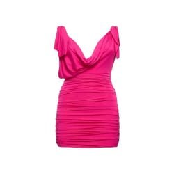 Attico Pinkes Jersey Minirock von Attico