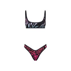 The Attico Bunt Tierdruck Bikini-set von Attico