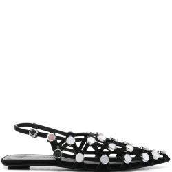 The Attico Schwarze Ballerinas von Attico