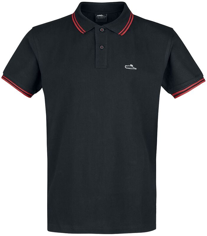 Atticus Classic Tipped Poloshirt schwarz in XXL von Atticus