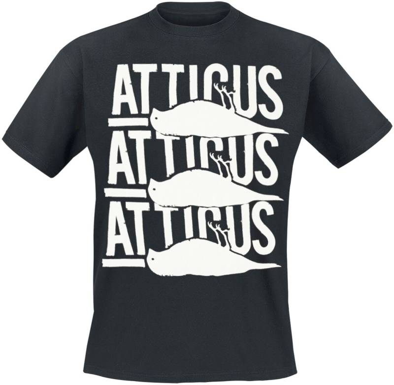 Atticus Trifold T-Shirt T-Shirt schwarz in XXL von Atticus