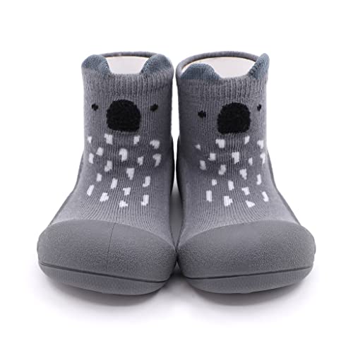 Attipas -Schuhe Erste Schritte- Modell Koala, grau, 20/20.5 EU Ancho von Attipas