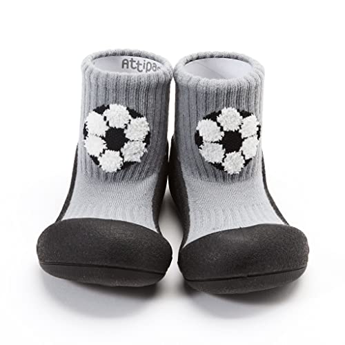 Attipas Fussball - Ergonomische Baby Lauflernschuhe | Kinder Barfußschuhe bis Größe 22,5 (Numeric_19) von Attipas