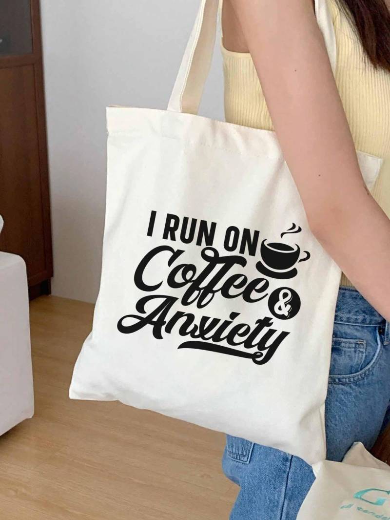 I Run On Coffee & Anxiety | Stoffbeutel Jutebeutel von AttitudeClub