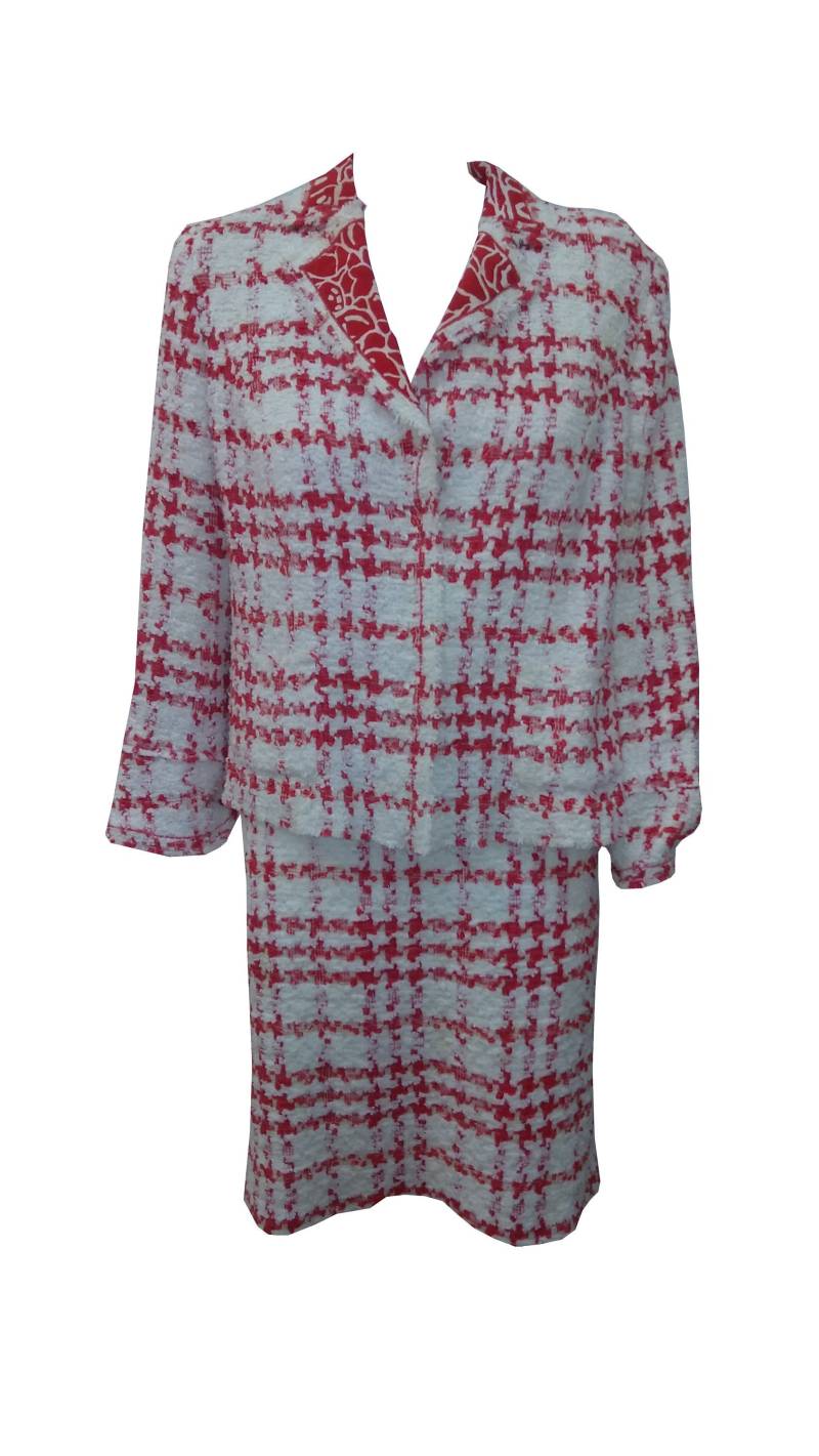 Escada Tweed Langarm Anzug Escada Tweed Langarm Anzug von AttitudesFashion
