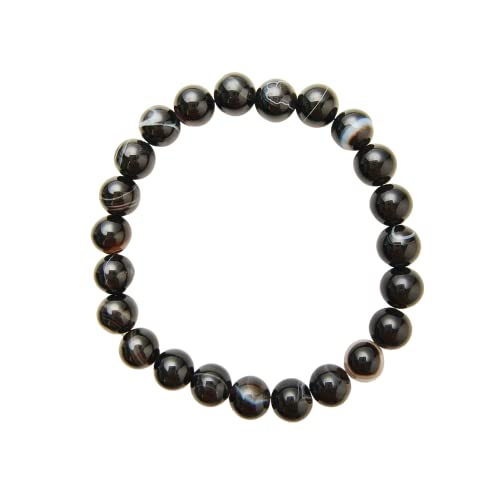 Attraction Zen AGATE Armband | EBOOK OFFENE ANGEBOTE | Handgefertigt | Damenschmuck Herrenschmuck | Stretch-Armband | 8mm Steine von Attraction Zen